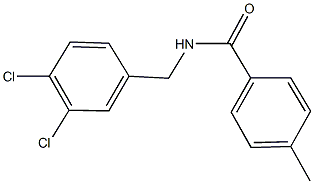 N-(3,4-dichlorobenzyl)-4-methylbenzamide 结构式