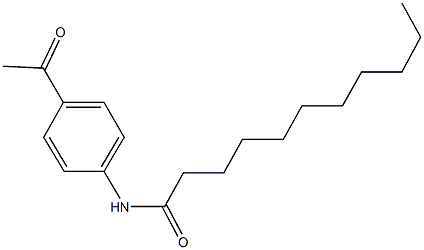 N-(4-acetylphenyl)undecanamide 结构式