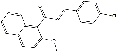 3-(4-chlorophenyl)-1-(2-methoxy-1-naphthyl)-2-propen-1-one 结构式