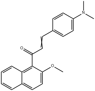 3-[4-(dimethylamino)phenyl]-1-(2-methoxy-1-naphthyl)-2-propen-1-one 结构式
