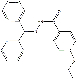 4-ethoxy-N'-[phenyl(2-pyridinyl)methylene]benzohydrazide 结构式