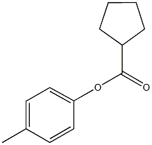 4-methylphenylcyclopentanecarboxylate 结构式