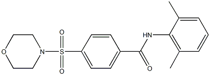 N-(2,6-dimethylphenyl)-4-(4-morpholinylsulfonyl)benzamide 结构式