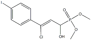 dimethyl 3-chloro-1-hydroxy-3-(4-iodophenyl)-2-propenylphosphonate 结构式