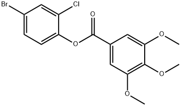 4-bromo-2-chlorophenyl 3,4,5-trimethoxybenzoate 结构式