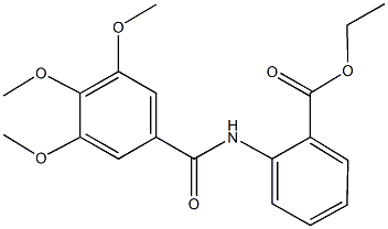 ethyl 2-[(3,4,5-trimethoxybenzoyl)amino]benzoate 结构式