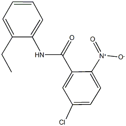 5-chloro-N-(2-ethylphenyl)-2-nitrobenzamide 结构式