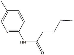 N-(5-methyl-2-pyridinyl)pentanamide 结构式