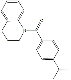 1-(4-isopropylbenzoyl)-1,2,3,4-tetrahydroquinoline 结构式