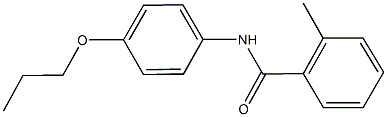 2-methyl-N-(4-propoxyphenyl)benzamide 结构式