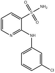 2-(3-chloroanilino)-3-pyridinesulfonamide 结构式