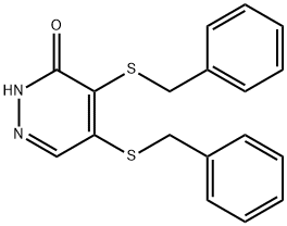 4,5-bis(benzylsulfanyl)-3(2H)-pyridazinone 结构式