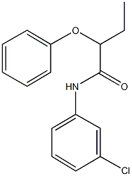 N-(3-chlorophenyl)-2-phenoxybutanamide 结构式