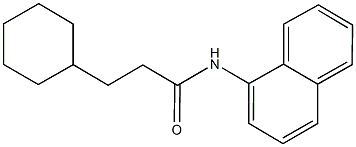 3-cyclohexyl-N-(1-naphthyl)propanamide 结构式