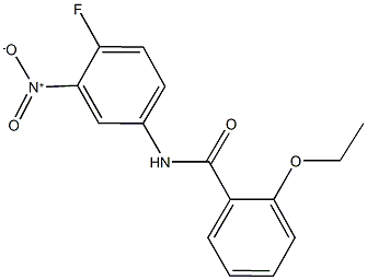 2-ethoxy-N-{4-fluoro-3-nitrophenyl}benzamide 结构式