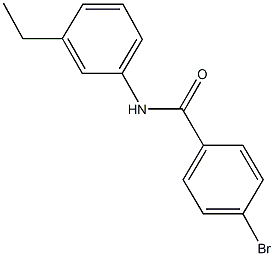 4-bromo-N-(3-ethylphenyl)benzamide 结构式