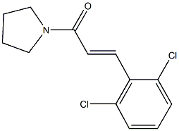 1-[3-(2,6-dichlorophenyl)acryloyl]pyrrolidine 结构式