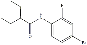 N-(4-bromo-2-fluorophenyl)-2-ethylbutanamide 结构式