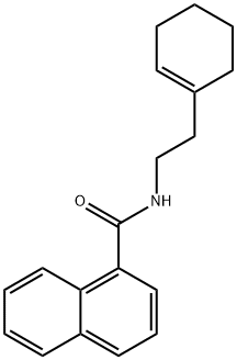 N-[2-(1-cyclohexen-1-yl)ethyl]-1-naphthamide 结构式