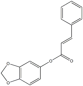 1,3-benzodioxol-5-yl 3-phenylacrylate 结构式