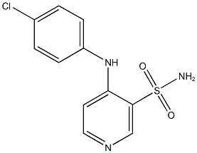 4-(4-chloroanilino)-3-pyridinesulfonamide 结构式