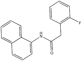 2-(2-fluorophenyl)-N-(1-naphthyl)acetamide 结构式