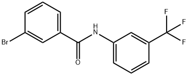 3-bromo-N-[3-(trifluoromethyl)phenyl]benzamide 结构式