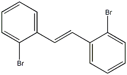 (E)-1,2-双(2-溴苯基)乙烯 结构式