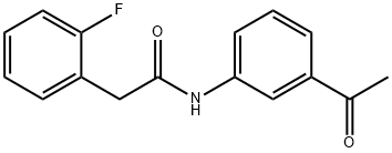 N-(3-acetylphenyl)-2-(2-fluorophenyl)acetamide 结构式