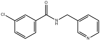 3-chloro-N-(3-pyridinylmethyl)benzamide 结构式
