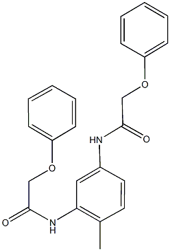 N-{2-methyl-5-[(phenoxyacetyl)amino]phenyl}-2-phenoxyacetamide 结构式