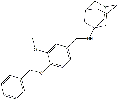 N-(1-adamantyl)-N-[4-(benzyloxy)-3-methoxybenzyl]amine 结构式