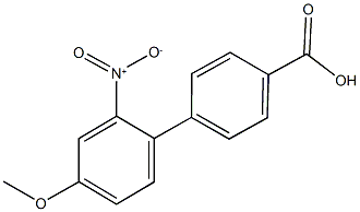 2'-nitro-4'-methoxy[1,1'-biphenyl]-4-carboxylic acid 结构式