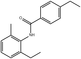 4-ethyl-N-(2-ethyl-6-methylphenyl)benzamide 结构式