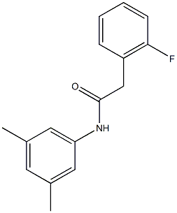 N-(3,5-dimethylphenyl)-2-(2-fluorophenyl)acetamide 结构式