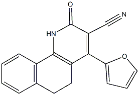 4-(2-furyl)-2-oxo-1,2,5,6-tetrahydrobenzo[h]quinoline-3-carbonitrile 结构式