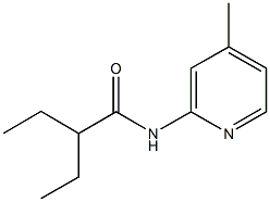 2-ethyl-N-(4-methyl-2-pyridinyl)butanamide 结构式