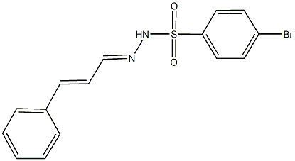 4-bromo-N'-(3-phenyl-2-propenylidene)benzenesulfonohydrazide 结构式