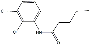 N-(2,3-dichlorophenyl)pentanamide 结构式