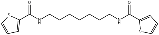 N-{7-[(2-thienylcarbonyl)amino]heptyl}-2-thiophenecarboxamide 结构式