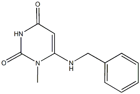 6-(benzylamino)-1-methyl-2,4(1H,3H)-pyrimidinedione 结构式