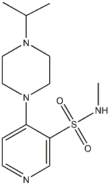 4-(4-isopropyl-1-piperazinyl)-N-methyl-3-pyridinesulfonamide 结构式