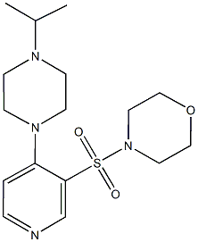 4-{[4-(4-isopropyl-1-piperazinyl)-3-pyridinyl]sulfonyl}morpholine 结构式