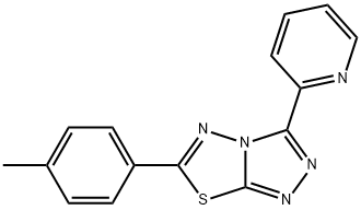 6-(4-methylphenyl)-3-(2-pyridinyl)[1,2,4]triazolo[3,4-b][1,3,4]thiadiazole 结构式