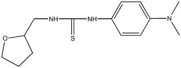 N-[4-(dimethylamino)phenyl]-N'-(tetrahydro-2-furanylmethyl)thiourea 结构式