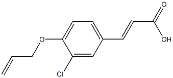 3-[4-(allyloxy)-3-chlorophenyl]acrylic acid 结构式