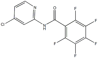 N-(4-chloro-2-pyridinyl)-2,3,4,5,6-pentafluorobenzamide 结构式