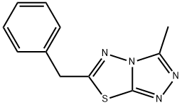 6-benzyl-3-methyl[1,2,4]triazolo[3,4-b][1,3,4]thiadiazole 结构式