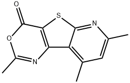 2,7,9-trimethyl-4H-pyrido[3',2':4,5]thieno[3,2-d][1,3]oxazin-4-one 结构式