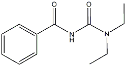 N'-benzoyl-N,N-diethylurea 结构式